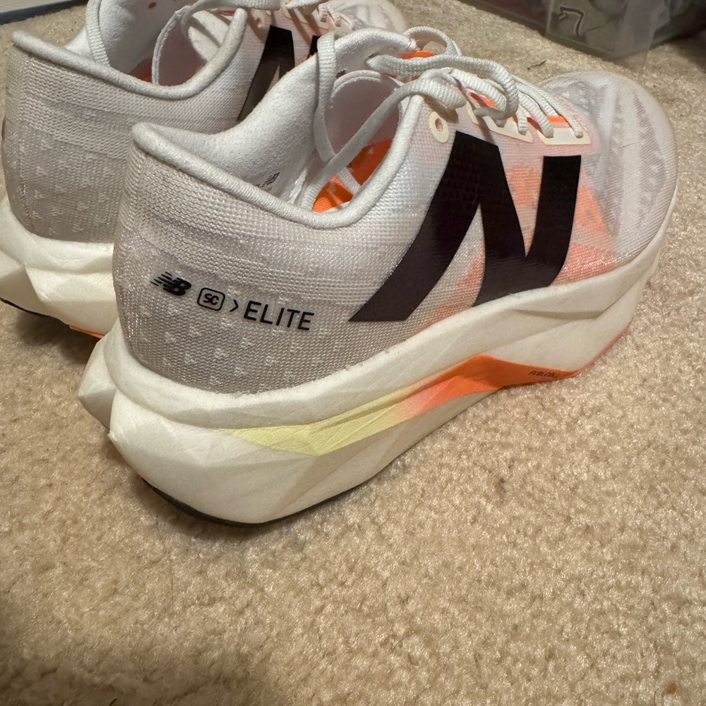 Like New-New Balance FuelCell SuperComp Elite v4 - White /Angora - Picture 3 of 4